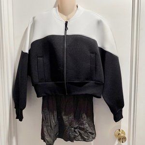 (6) Sport Illustrated Oversized Cropped 90s Sporty Dolman Scuba Bomber Jacket…